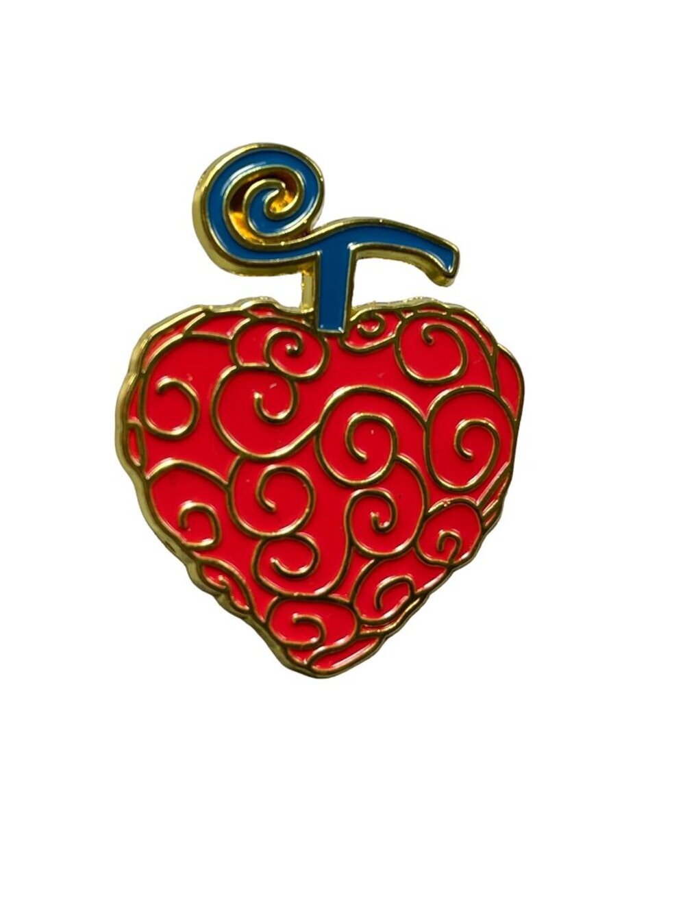 Strawberry Fruit Swirl Lapel Pin Food Dessert Badge Brooch Pin Accessories